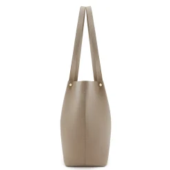 Isabel Bernard Honoré Nata taupe leren shopper van kalfsleer Clearance