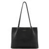 Isabel Bernard Honoré Nata zwarte leren shopper van kalfsleer New