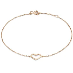 Isabel Bernard La Concorde Amore 14 karaat rosé gouden armband met hartje Store