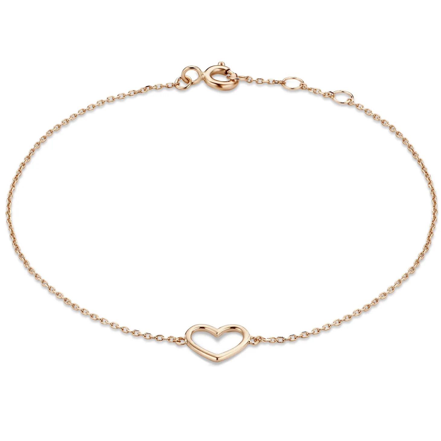 Isabel Bernard La Concorde Amore 14 karaat rosé gouden armband met hartje Store