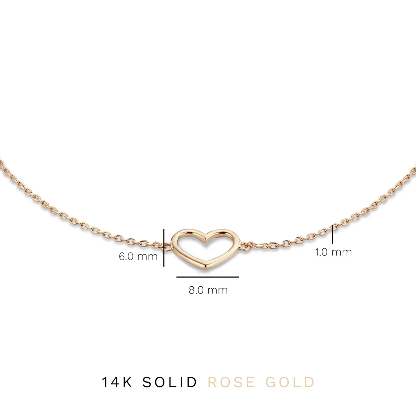 Isabel Bernard La Concorde Amore 14 karaat rosé gouden armband met hartje Store