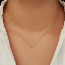 Isabel Bernard La Concorde Amore 14 karaat rosé gouden collier met hartje Shop