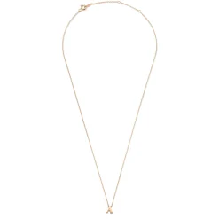 Isabel Bernard La Concorde Chloé 14 karaat rosé gouden initial collier met letter Outlet