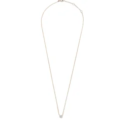 Isabel Bernard La Concorde Garance 14 karaat rosé gouden collier met zirkonia steentje Online