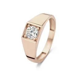 Isabel Bernard La Concorde Lauren 14 karaat roségouden ring met zirkonia steen Hot