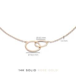 Isabel Bernard La Concorde Loulou 14 karaat rosé gouden armband met ringetjes Best Sale