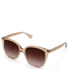 Isabel Bernard La Villette Raison transparant beige vierkante zonnebril met bruine gradient glazen Cheap