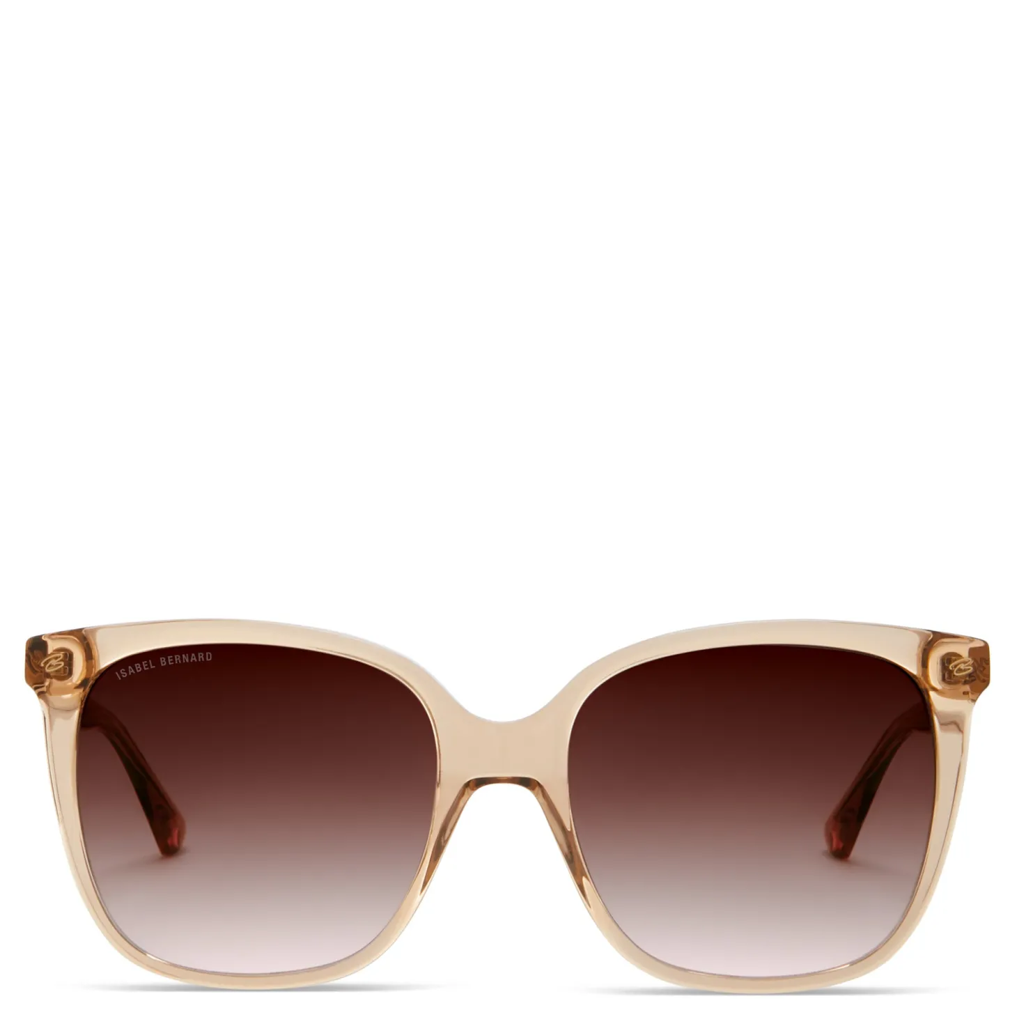 Isabel Bernard La Villette Raison transparant beige vierkante zonnebril met bruine gradient glazen Cheap