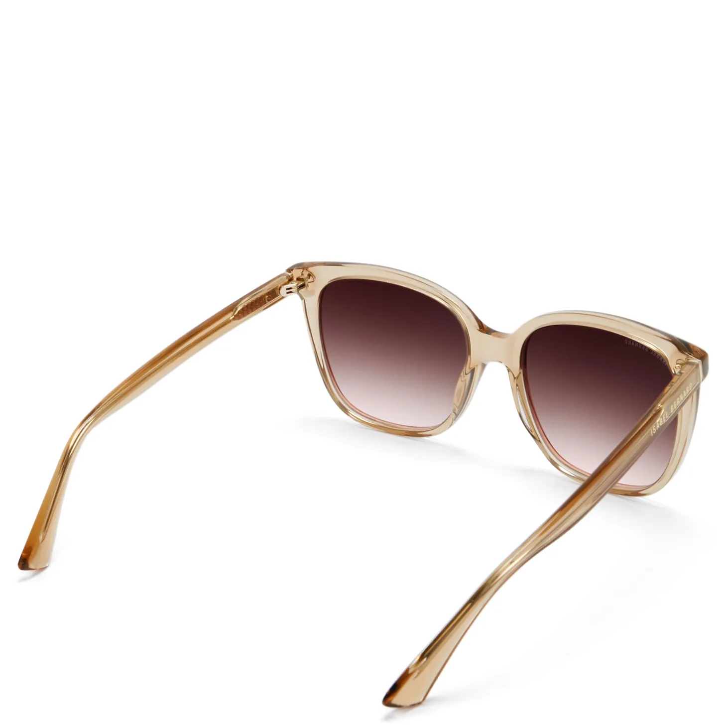 Isabel Bernard La Villette Raison transparant beige vierkante zonnebril met bruine gradient glazen Cheap