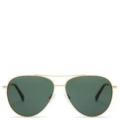 Isabel Bernard La Villette Remi goudkleurige aviator zonnebril met groene glazen Cheap