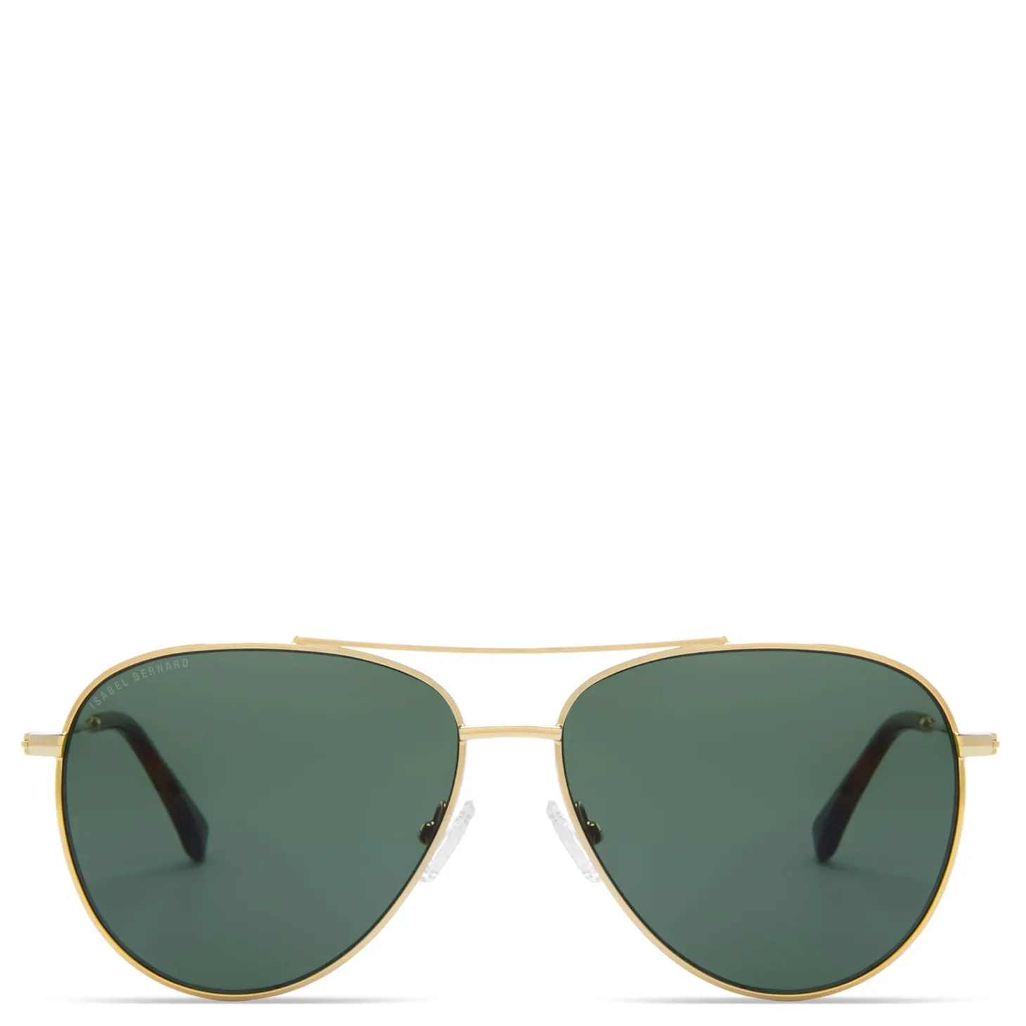 Isabel Bernard La Villette Remi goudkleurige aviator zonnebril met groene glazen Cheap