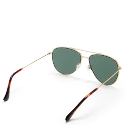 Isabel Bernard La Villette Remi goudkleurige aviator zonnebril met groene glazen Cheap
