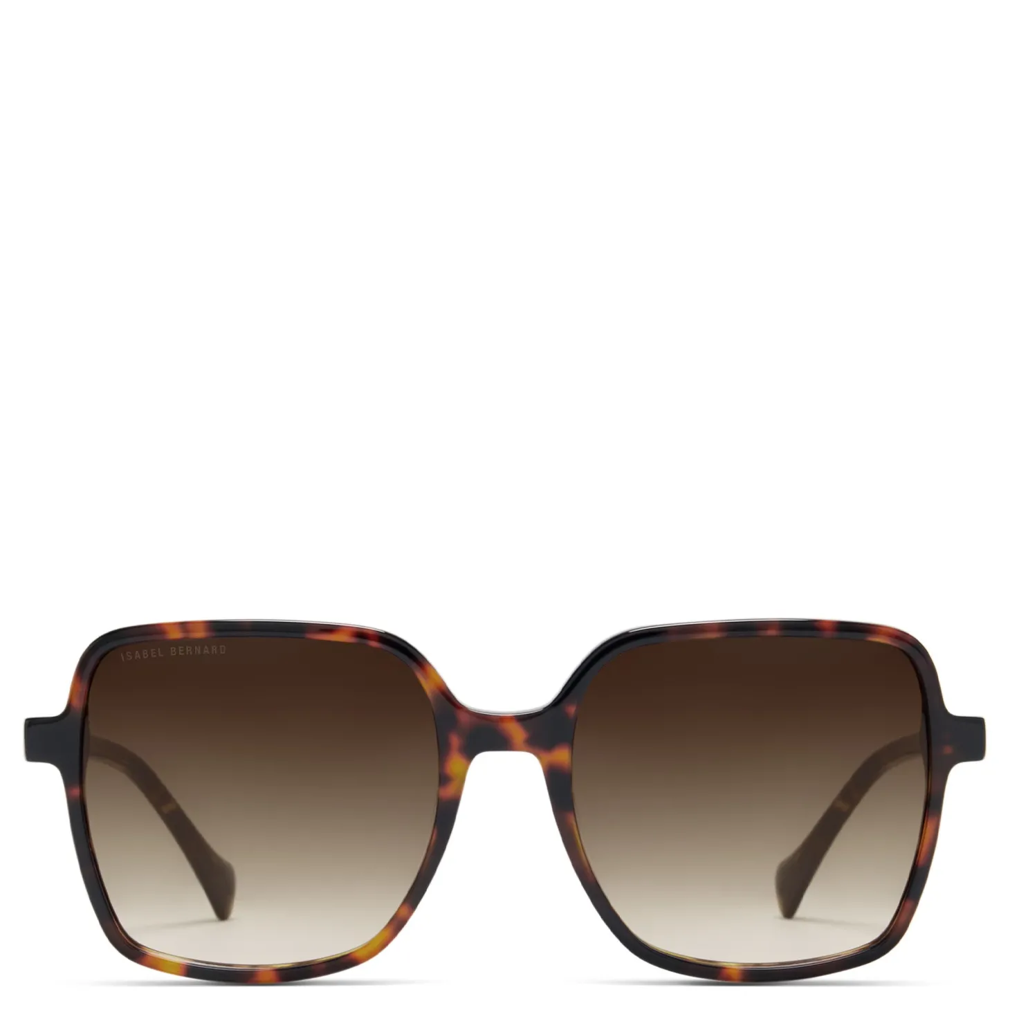 Isabel Bernard La Villette Rene bruin tortoise vierkante zonnebril met bruine gradient glazen Cheap