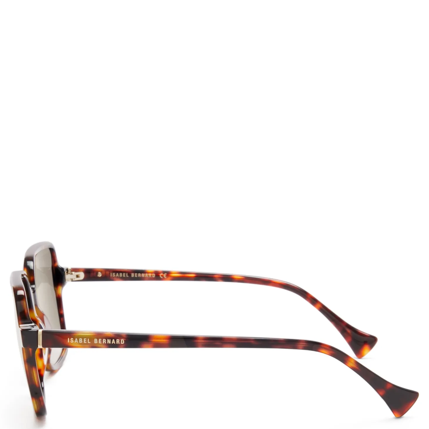 Isabel Bernard La Villette Rene bruin tortoise vierkante zonnebril met bruine gradient glazen Cheap