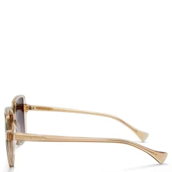 Isabel Bernard La Villette Rene transparant beige vierkante zonnebril met bruine gradient glazen Best Sale