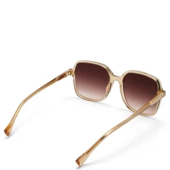 Isabel Bernard La Villette Rene transparant beige vierkante zonnebril met bruine gradient glazen Best Sale