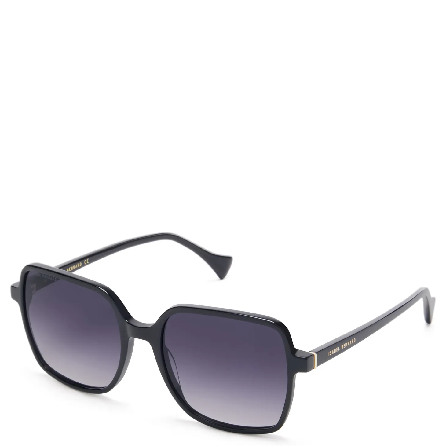 Isabel Bernard La Villette Rene zwarte vierkante zonnebril met zwarte gradient glazen Flash Sale