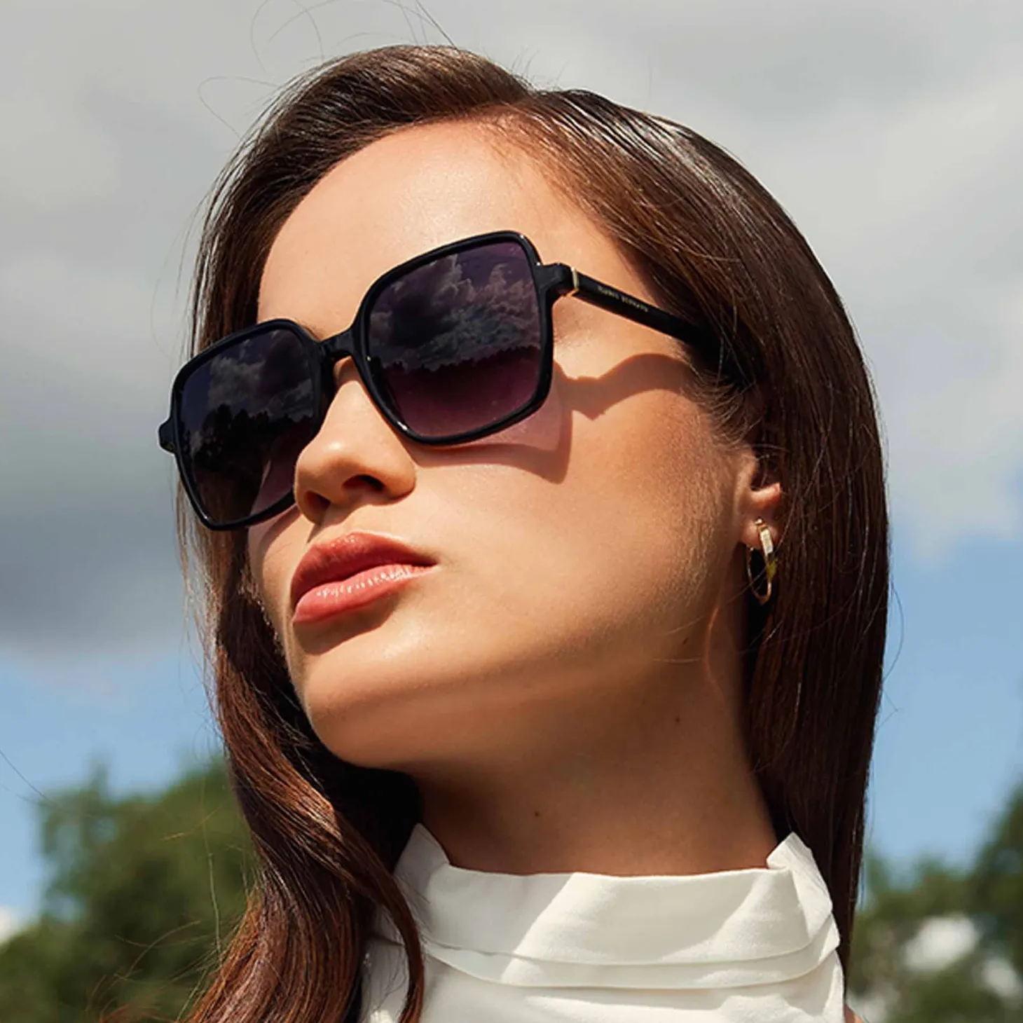 Isabel Bernard La Villette Rene zwarte vierkante zonnebril met zwarte gradient glazen Flash Sale