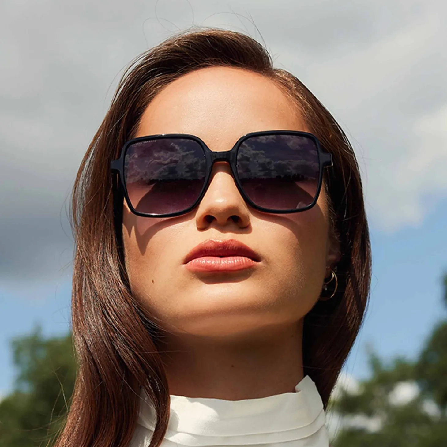Isabel Bernard La Villette Rene zwarte vierkante zonnebril met zwarte gradient glazen Flash Sale