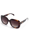 Isabel Bernard La Villette Rive bruin tortoise vierkante zonnebril met bruine glazen Clearance