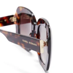 Isabel Bernard La Villette Rive bruin tortoise vierkante zonnebril met bruine glazen Clearance