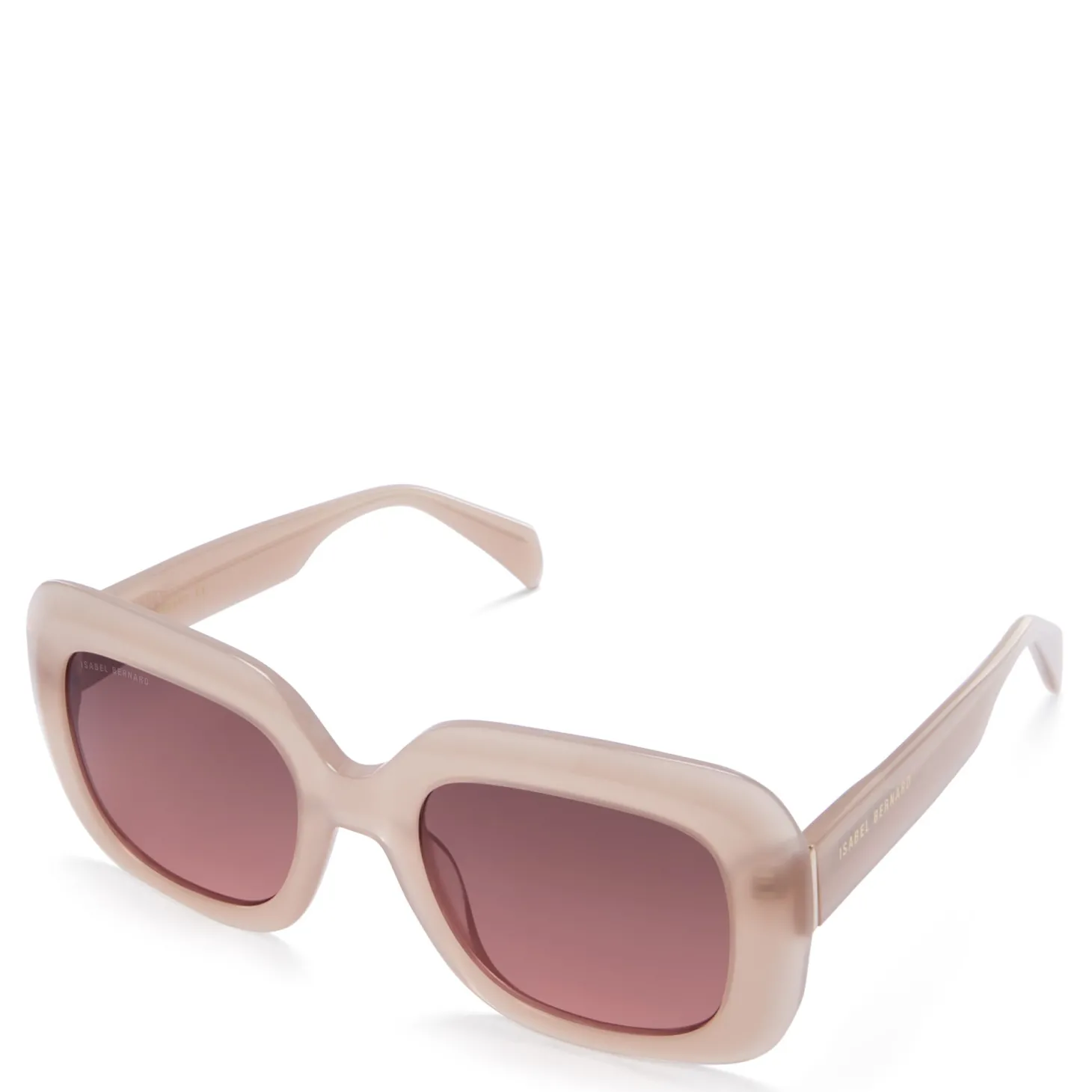Isabel Bernard La Villette Rive zacht roze vierkante zonnebril Shop