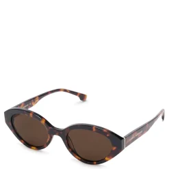 Isabel Bernard La Villette Rosaire bruin tortoise ovale zonnebril met bruine glazen Store