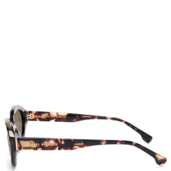 Isabel Bernard La Villette Rosaire bruin tortoise ovale zonnebril met bruine glazen Hot