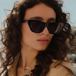 Isabel Bernard La Villette Roselin zwarte cat eye zonnebril met zwarte glazen Cheap