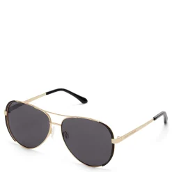 Isabel Bernard La Villette Roxanne goudkleurige aviator zonnebril met zwarte glazen Outlet
