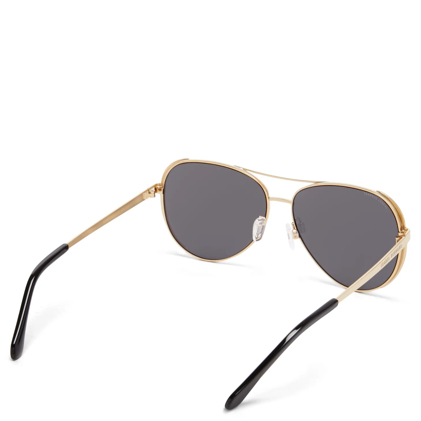 Isabel Bernard La Villette Roxanne goudkleurige aviator zonnebril met zwarte glazen Outlet