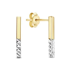 Isabel Bernard Le Marais Alice 14 karaat gouden oorknoppen met diamond cut Cheap