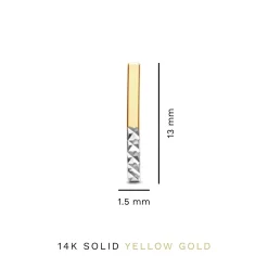 Isabel Bernard Le Marais Alice 14 karaat gouden oorknoppen met diamond cut Cheap