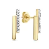 Isabel Bernard Le Marais Alice 14 karaat gouden oorknoppen met diamond cut Online