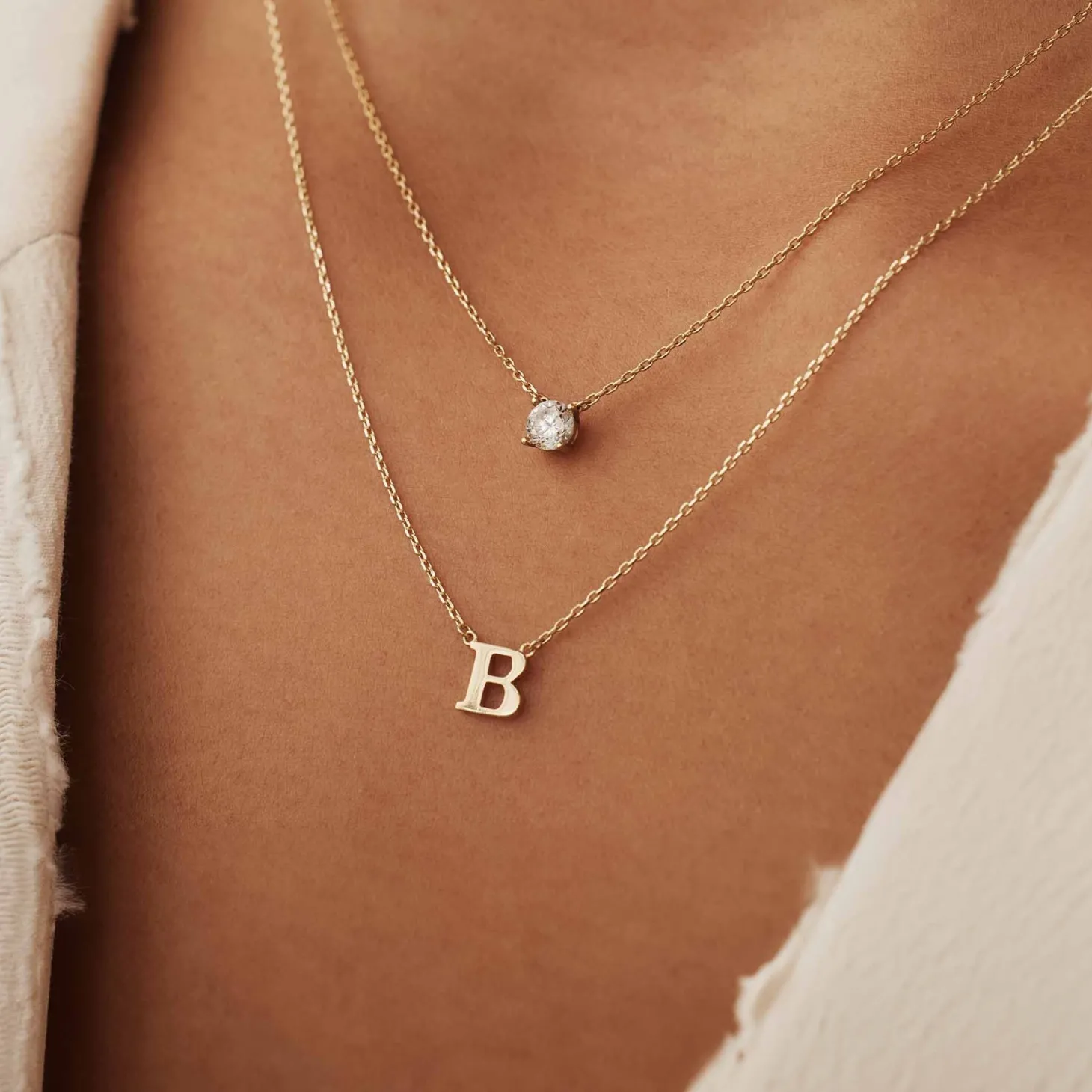 Isabel Bernard Le Marais Chloé 14 karaat gouden initial ketting met letter Discount