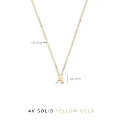 Isabel Bernard Le Marais Chloé 14 karaat gouden initial ketting met letter Discount