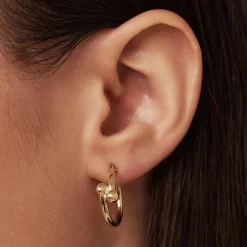 Isabel Bernard Monceau Mirell 14 karaat gouden creolen (16.5 mm) Flash Sale