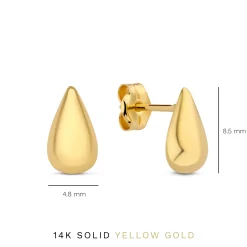 Isabel Bernard Monceau Séraphine 14 karaat gouden druppelvormige oorknoppen Flash Sale