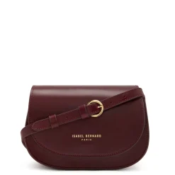 Isabel Bernard Montmartre Manon bordeaux rode leren crossbody tas van natuurleer Fashion