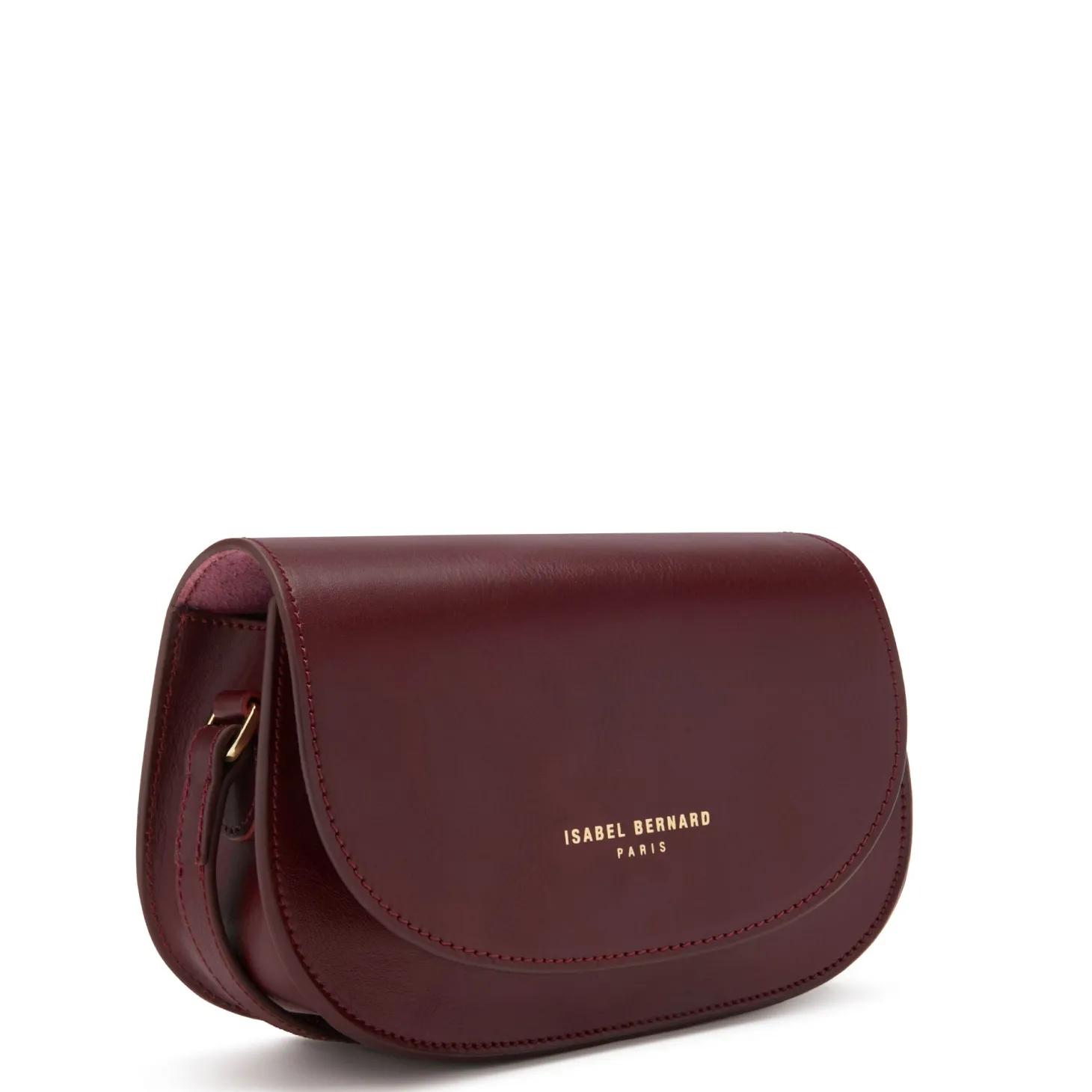 Isabel Bernard Montmartre Manon bordeaux rode leren crossbody tas van natuurleer Fashion