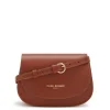 Isabel Bernard Montmartre Manon cognac leren crossbody tas van natuurleer Clearance