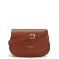 Isabel Bernard Montmartre Manon cognac leren crossbody tas van natuurleer Clearance