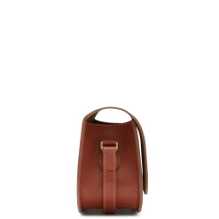 Isabel Bernard Montmartre Manon cognac leren crossbody tas van natuurleer Clearance