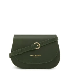 Isabel Bernard Montmartre Manon groene leren crossbody tas van natuurleer Best Sale