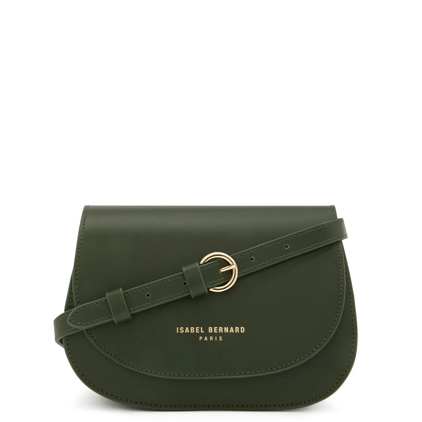 Isabel Bernard Montmartre Manon groene leren crossbody tas van natuurleer Best Sale
