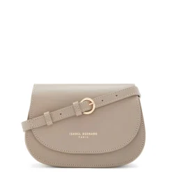 Isabel Bernard Montmartre Manon taupe leren crossbody tas van natuurleer Online