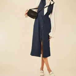 Isabel Bernard Montmartre Manon zwarte leren crossbody tas van natuurleer Store