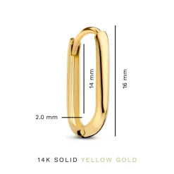 Isabel Bernard Rivoli Aimée 14 karaat gouden creolen Fashion