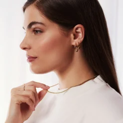 Isabel Bernard Rivoli Estelle 14 karaat gouden creolen Discount