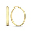 Isabel Bernard Rivoli Estrella 14 karaat gouden creolen (25 mm) Online